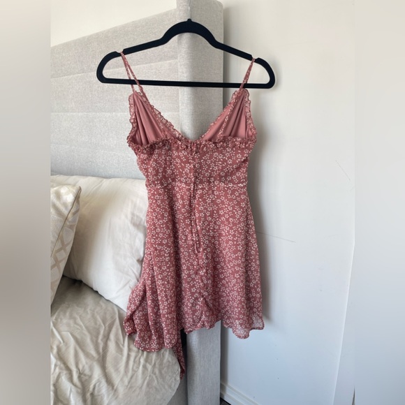 Summer flowy satin dress - Picture 2 of 2